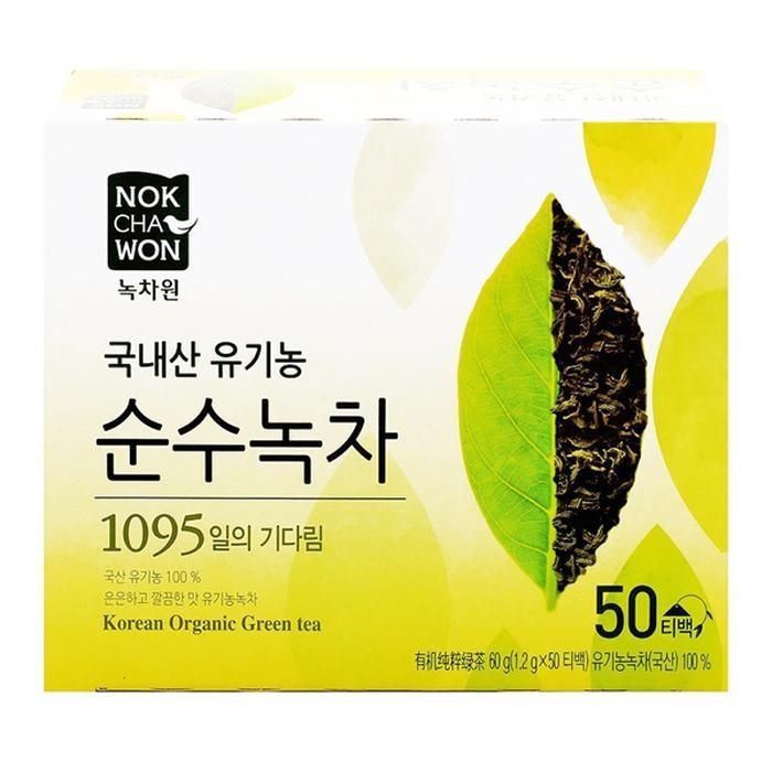 녹차원 유기농 순수녹차 1.2g x 50티백 x 4세트