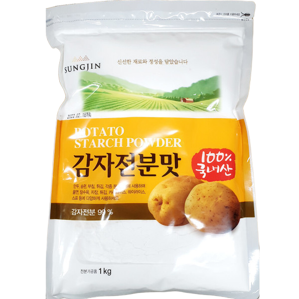 부침개 감자전분분말 1KG 두부튀김 닭강정 파전 만두
