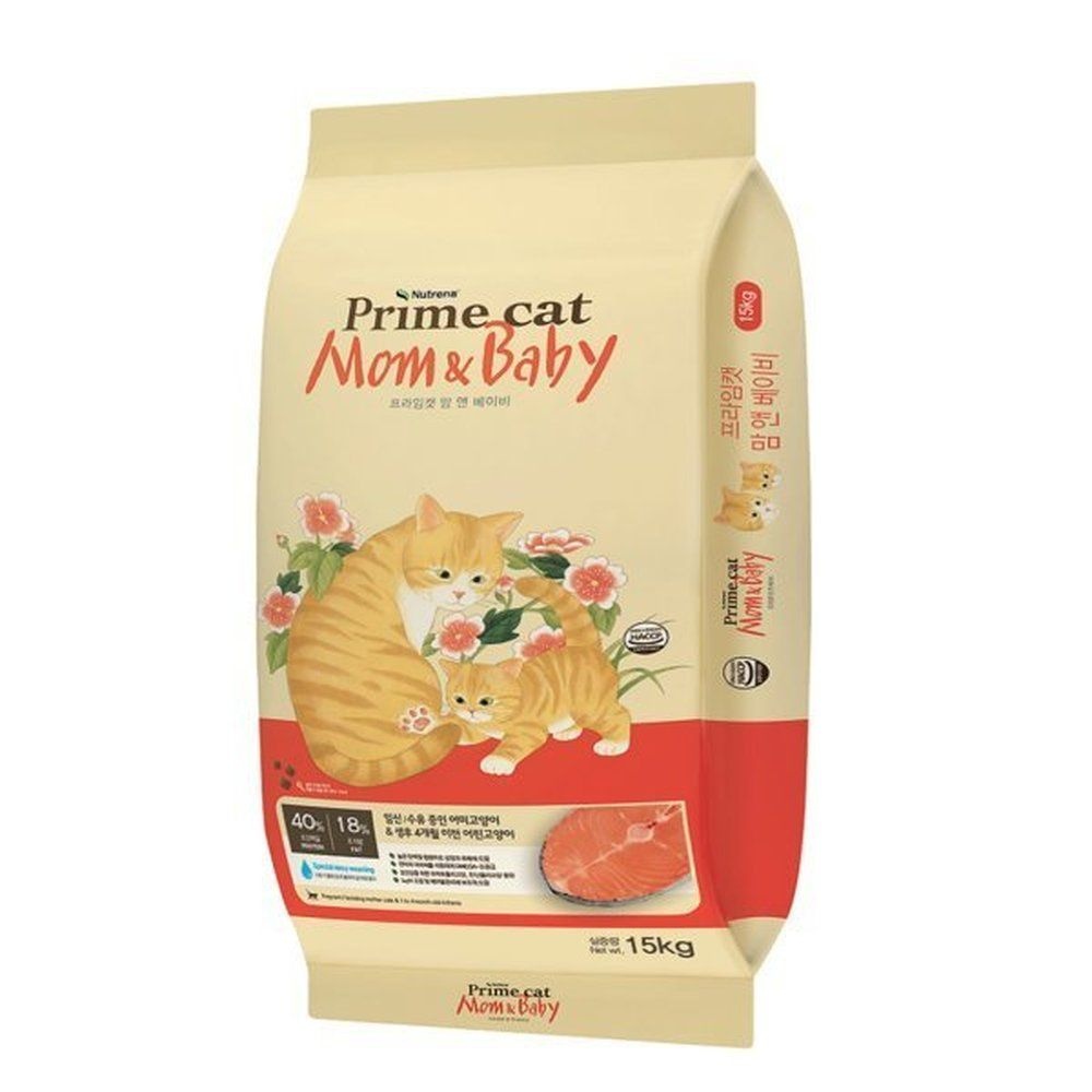 프라임캣 맘 앤 베이비15kg 어미/아기고양이 전용사료