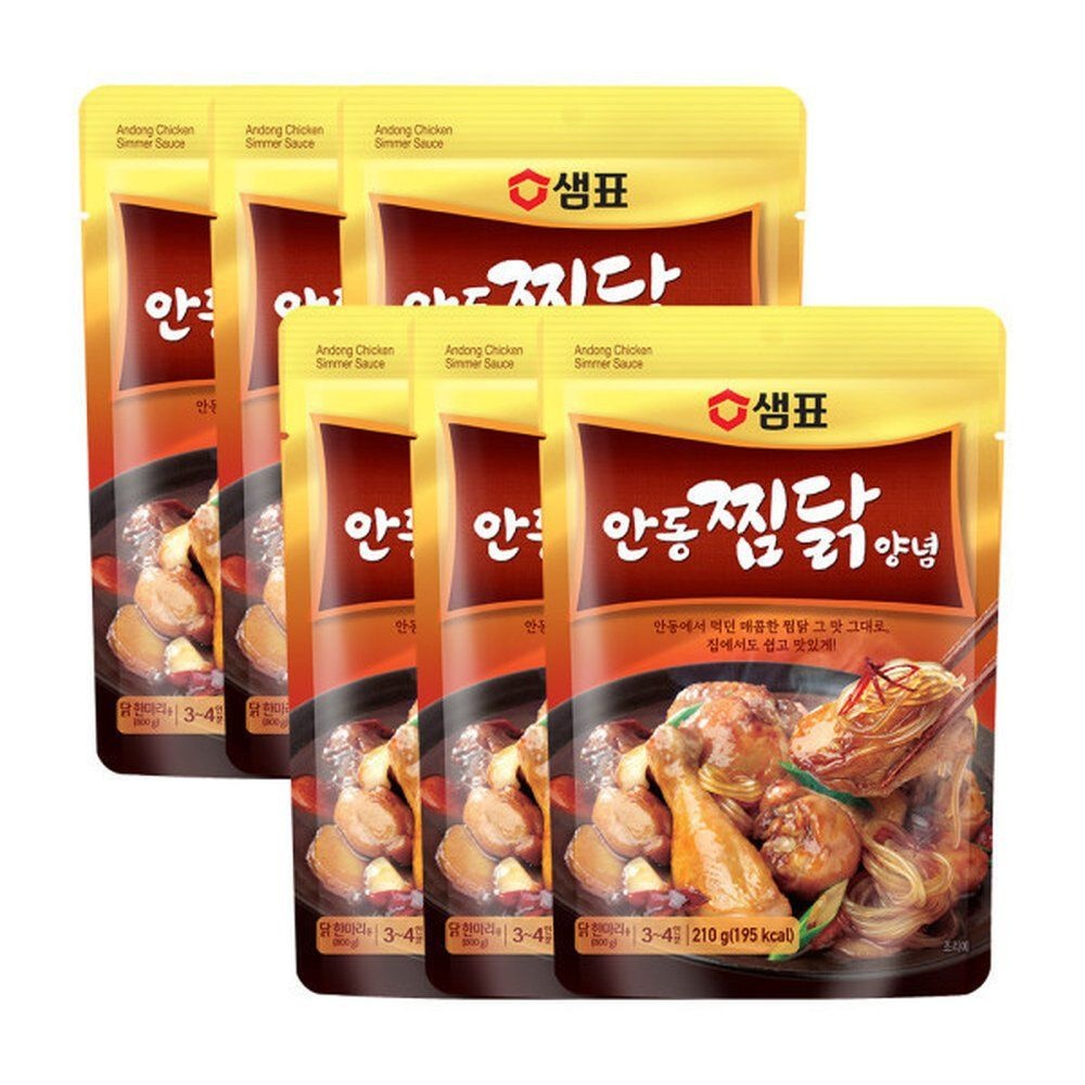 샘표 안동찜닭 양념 210g 6개