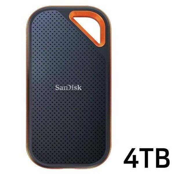 고품질 샌디스크 Extreme Pro Portable SSD V2 외장하드 (SSDE81) (4TB) Pro SSD SSDE81 4TB WFQ646E