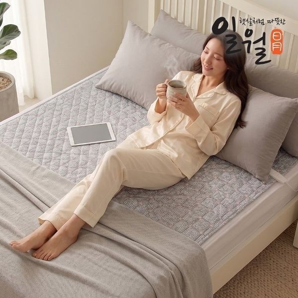 일월 [하프클럽]핑크스페이드 워셔블 카본 탄소 전기매트 / 카본매트 더블 + 더블