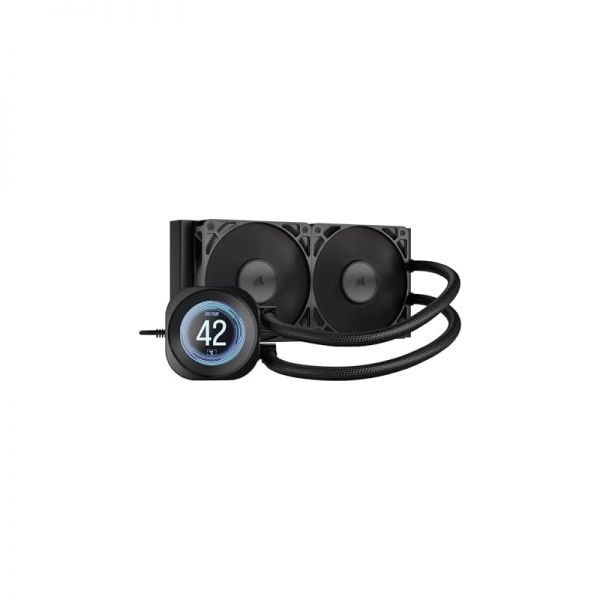 [해외] Corsair 커세어 Nautilus 240 RS LCD 수랭 CPU 쿨러 – 2.1인치 IPS 화면 240mm 일체형 저소음 데이지 체인 지원 Intel LGA 1851 1700