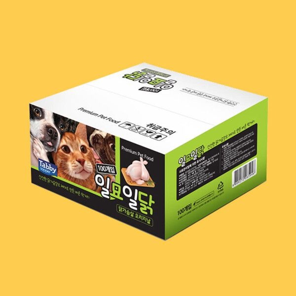 로얄캐닌 테비토퍼 일묘일닭 강아지 고양이 닭가슴살 20g 100개