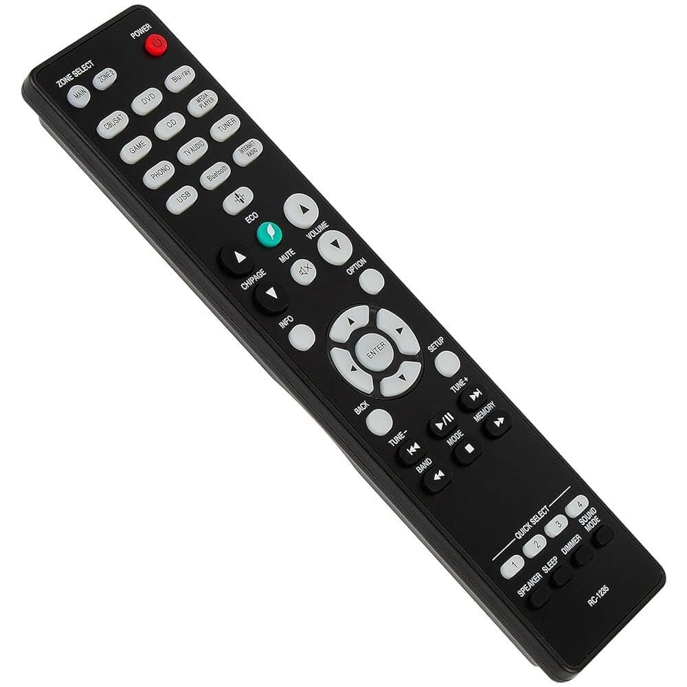[해외] AIDITIYMI RC-1235 RC1235 호환교체용 리모컨 Denon DRA-800H DRA800H 네트워크 AV 수신기 스테레오 시스템과 호환 [호환]