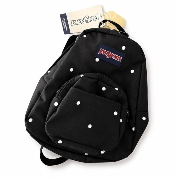 [웰빙창고] 잔스포츠 하프파인트 미니백팩 POLKA DOT BLACK