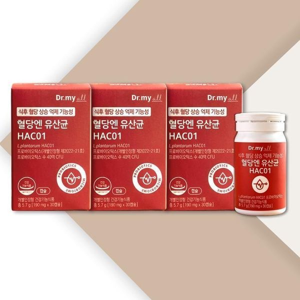 [하프클럽]닥터마이올 혈당엔 유산균 HAC01 190mg x 30캡슐 3박스 TB