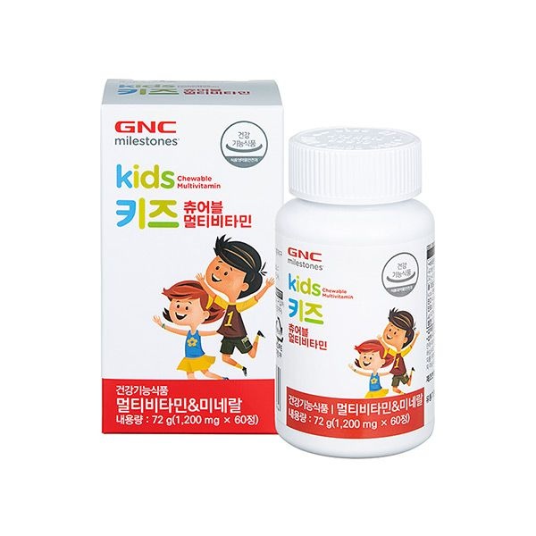 [롯데백화점] GNC [GNC] 키즈 츄어블 멀티비타민 (1,200mg x 60정)/어린이 면역 건강
