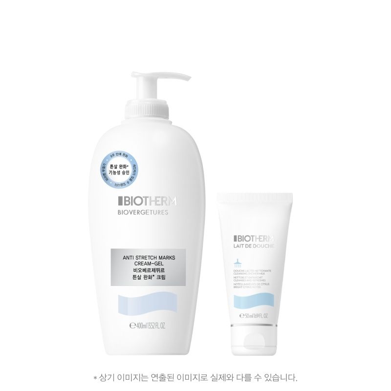 [LT] 비오베르제뛰르 튼살 크림 400ml 점보 세트 (+레꼬포렐 샤워젤 50ml)