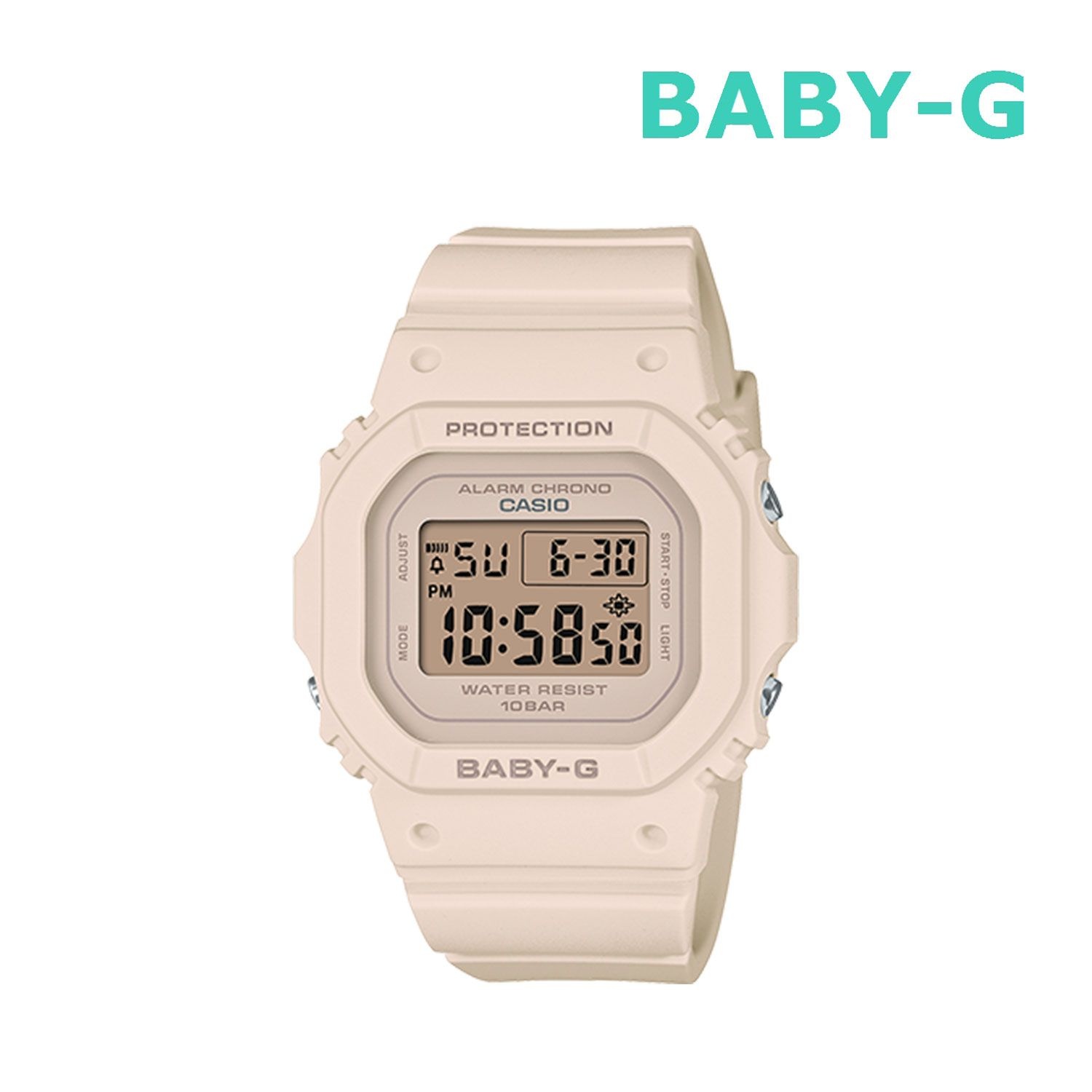 패션시계 BGD-565U-4DR MAIN 여성시계 베이지 스퀘어 전자시계 방수시계