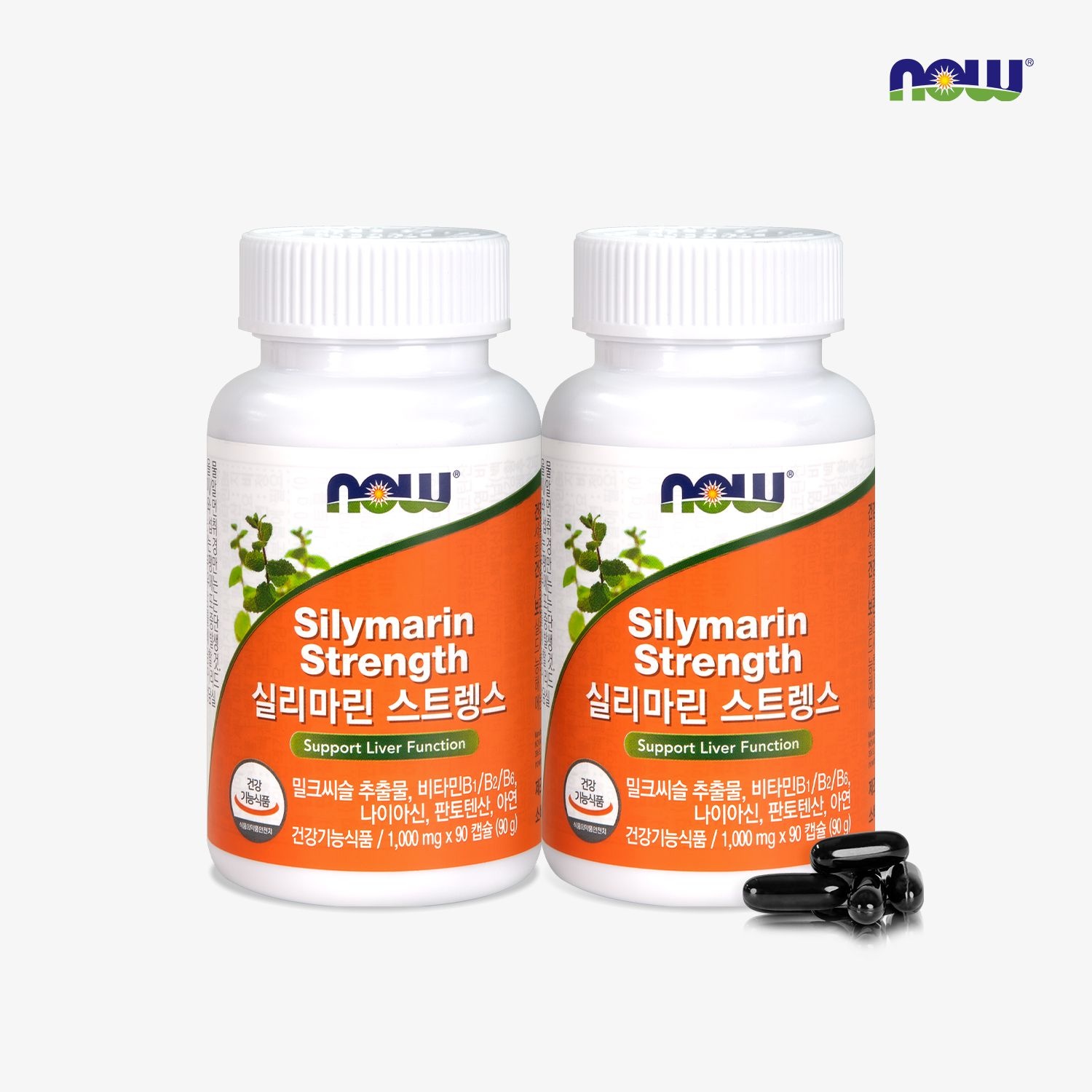 [롯데백화점] 나우푸드 [나우푸드] 실리마린 스트렝스 (1,000mg x 90캡슐) x 2병