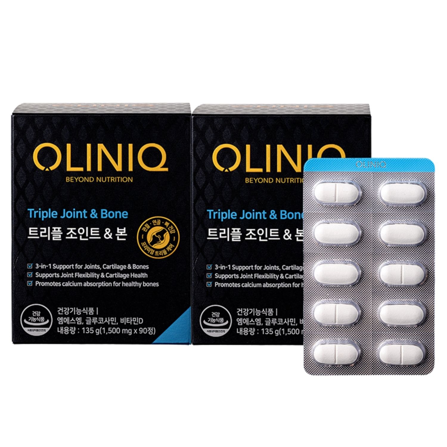 [롯데백화점] GNC [OLINIQ] 트리플 조인트 & 본 2개 (60일분/MSM,글루코사민,비타민D) LE1220542211