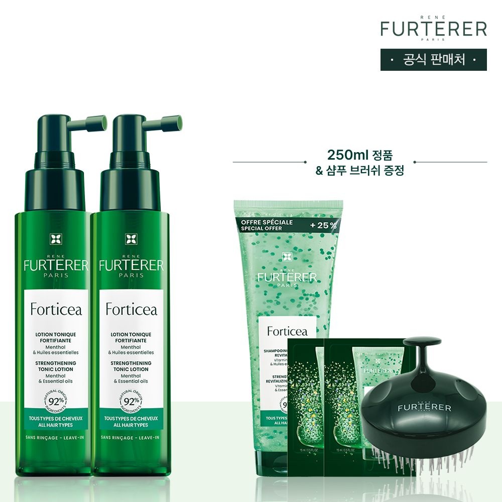 포티샤 뿌리볼륨 두피앰플 세럼 100ml 듀오(+포티샤샴푸250ml&샤쉐증정)