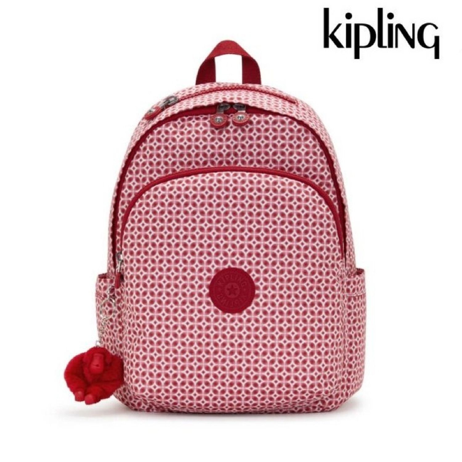[롯데백화점] 키플링 16리터 데일리 백팩  델리아 루비 타일 프린트 KQABA25 RBTP