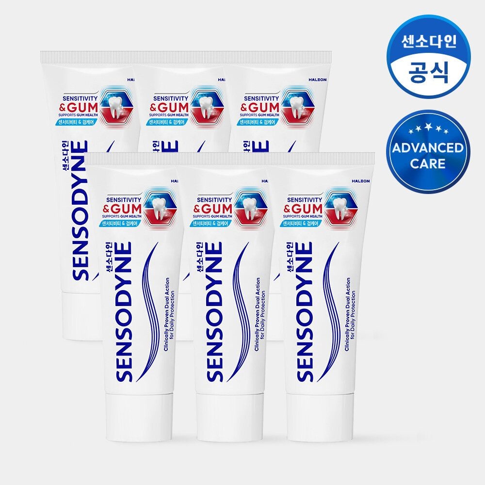 센소다인 센서티비티 앤 검케어 치약 100g x6개