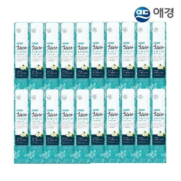 2080 청은차 향기화 차 치약 190g 5개입 X 4개