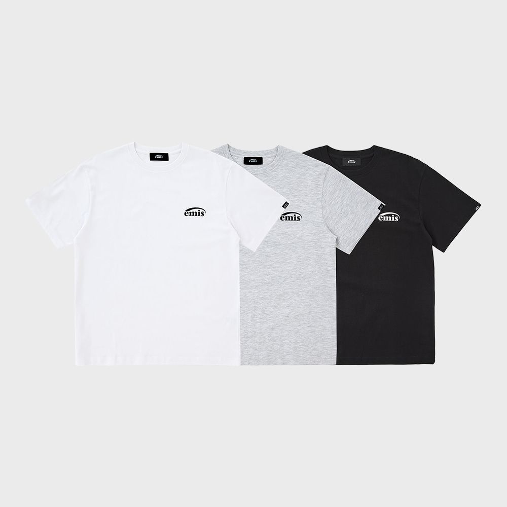 3PACK T-SHIRT SET A (WH/BK/HG)