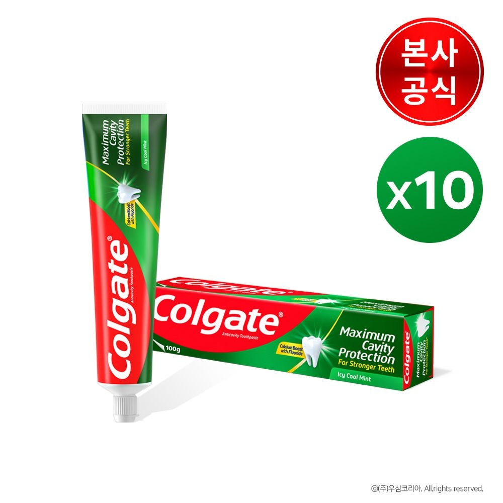 [APP전용] 콜게이트 캐비티 프로텍션 불소치약 레귤러/쿨민트 6개 고불소 치약