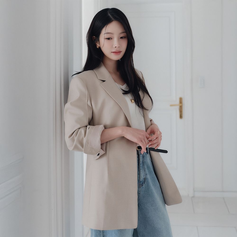 [룩캐스트]키코 슬림 핏 라인 자켓 / KIKO SLIM FIT LINE JACKET_2colors