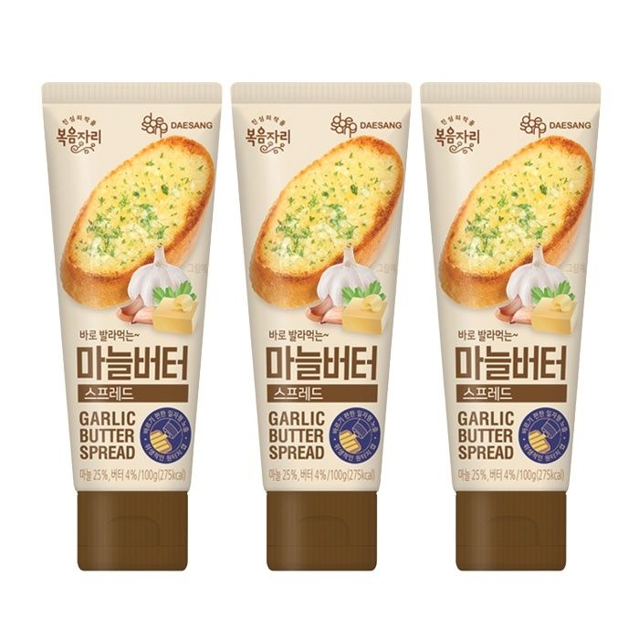 복음자리 짜먹는 스프레드 마늘버터 100g x 3개
