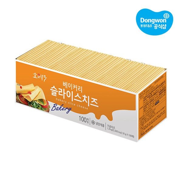 [동원] 소와나무 베이커리슬라이스 치즈 1.8kg x 1개
