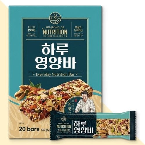 [오늘출발] 식사대용 호정가 하루영양바 단백질바 견과류 20개입