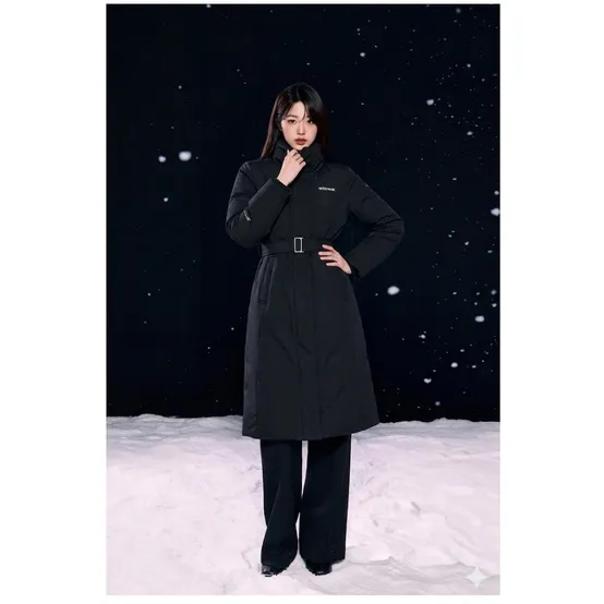 [정상가 :479,000원]여성캐시미어윈드스토퍼코트 롱 구스 다운 자켓DWW24559INT