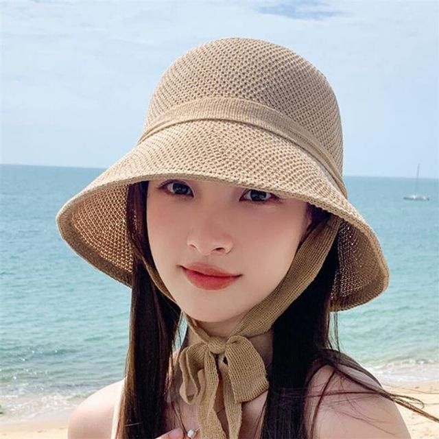 데일리 비치모자 우아한 버킷햇 여성모자