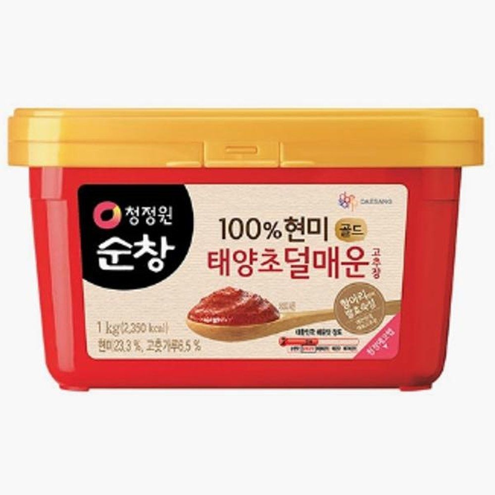 청정원 순창 현미 덜매운 고추장 멸치볶음 삼겹살 감칠맛 브로콜리 제육 마늘쫑 소고기 1kg