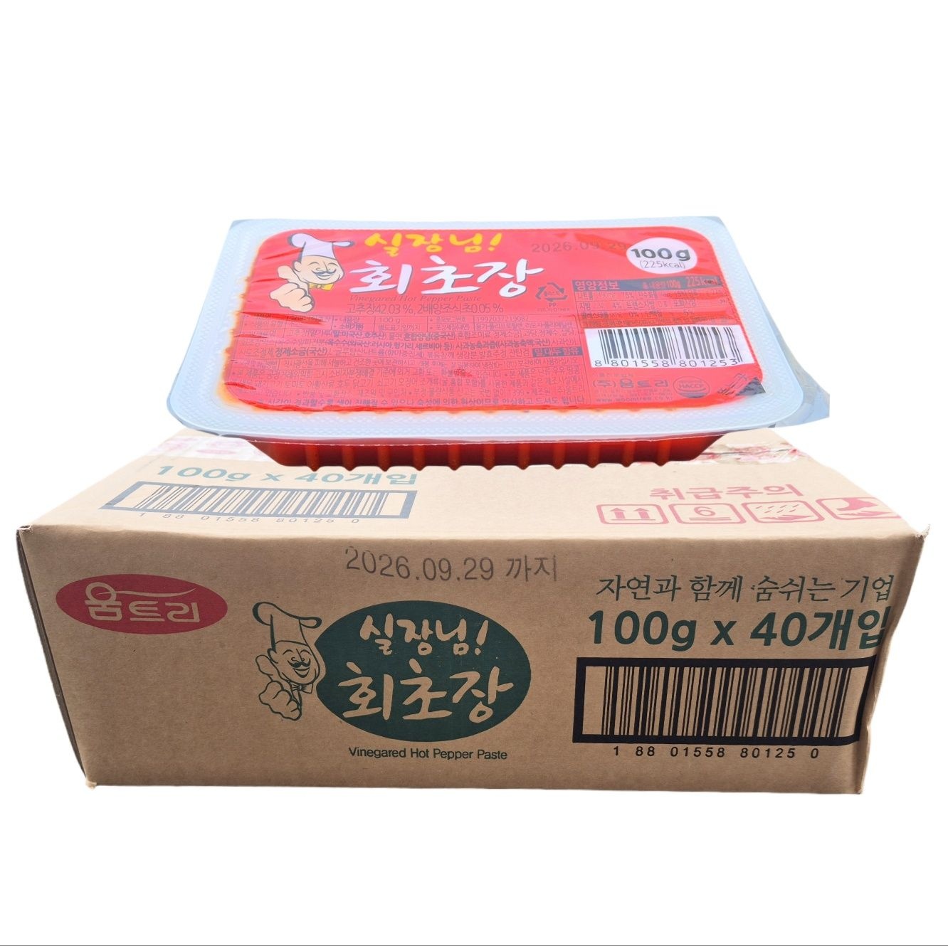 움트리 실장님 회초장 100g 40개 한박스