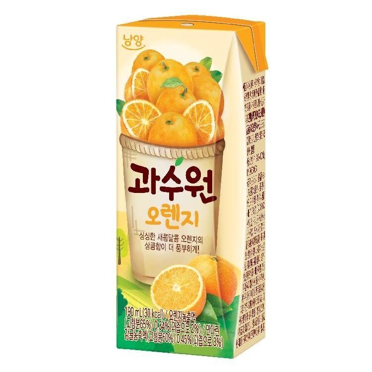 과수원 오렌지 190ml x 24개