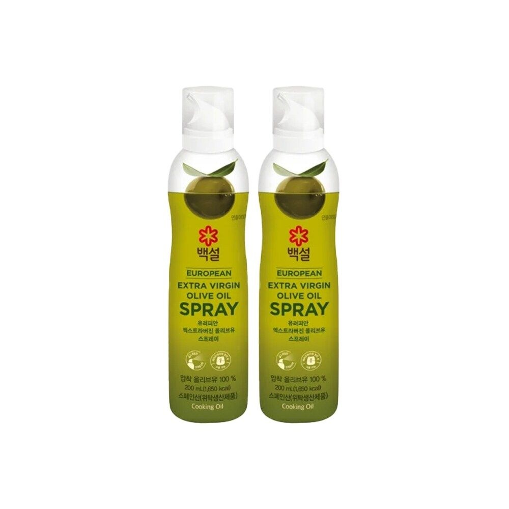 CJ 백설 올리브유 스프레이 200ml x2개