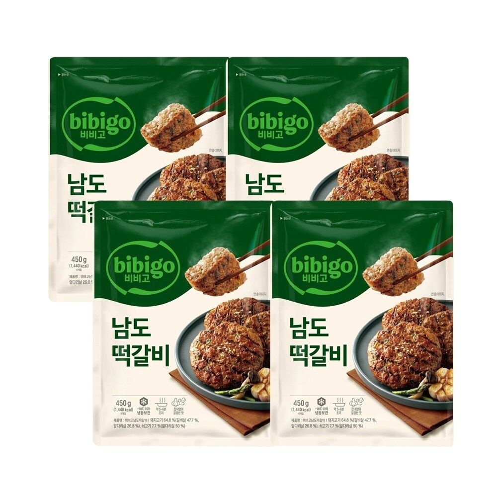 CJ 비비고 남도떡갈비450g x 4개
