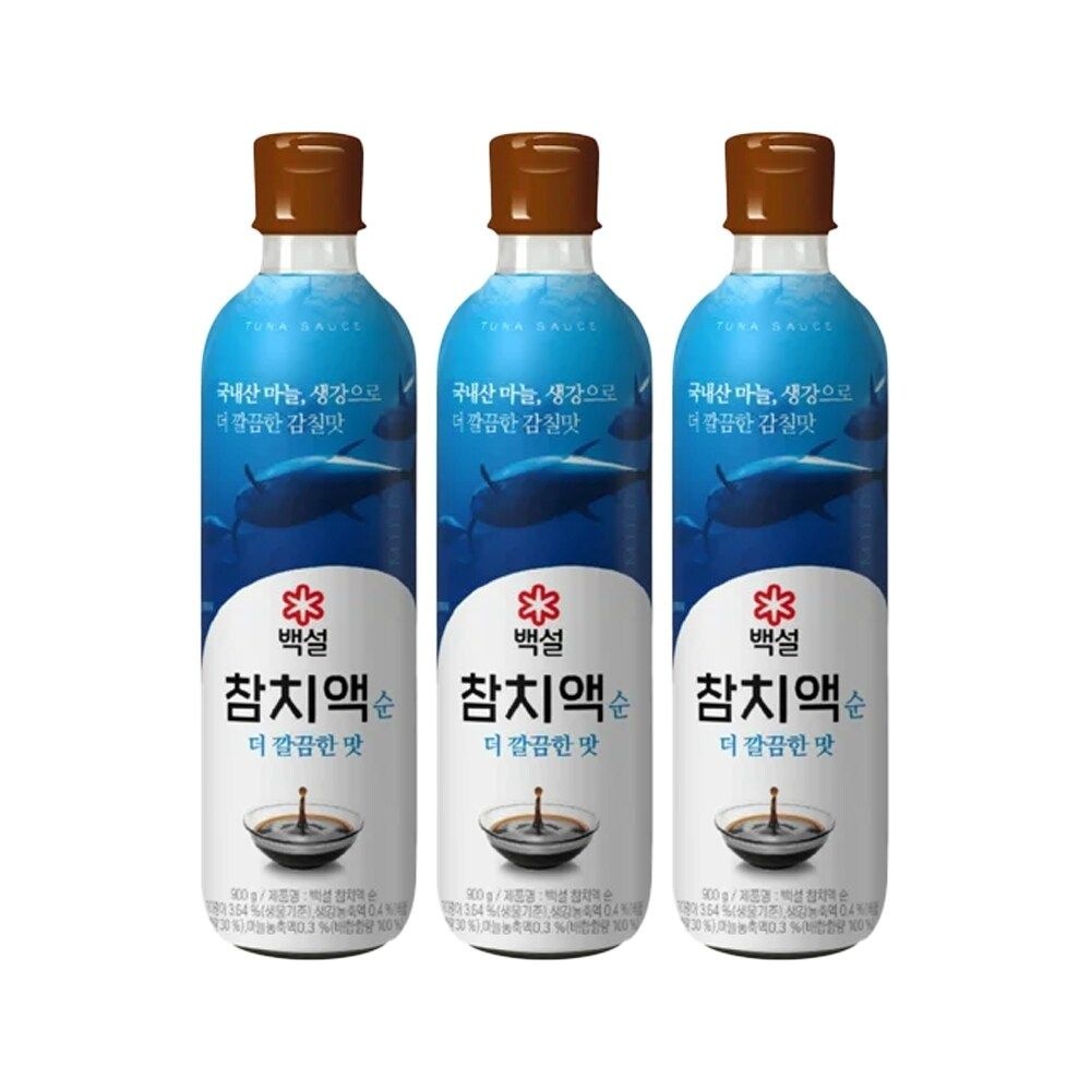 CJ 백설 참치액 순더깔끔한맛 900g x3개