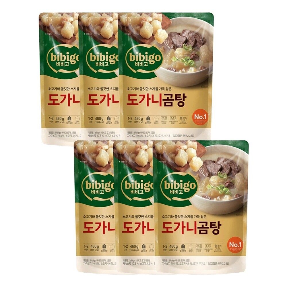 CJ 비비고 도가니곰탕 460g x6개