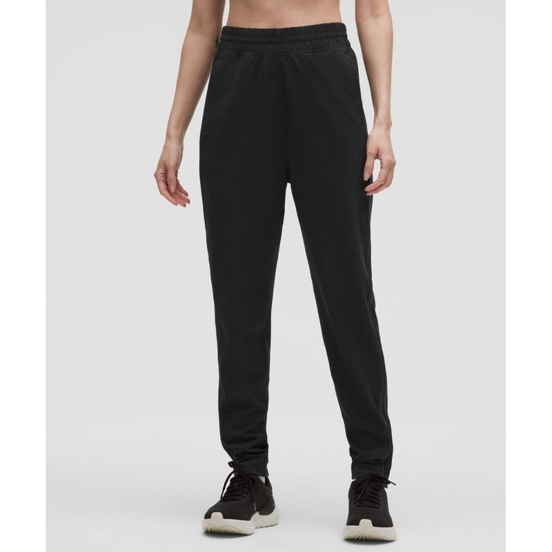 룰루레몬 LULULEMON Everlux 하이라이즈 집 레그 트랙 팬츠 *아시아 핏 BLK LW5HHBA-0001 273947