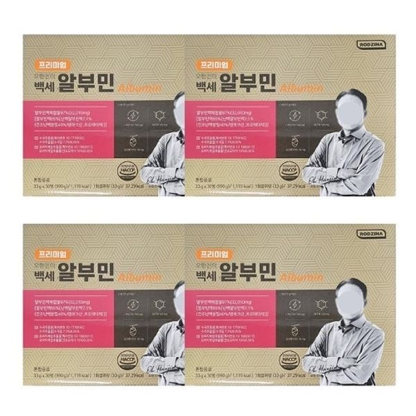 로지나 프리미엄 오한진 백세 알부민 33g 30병 4박스 FWS