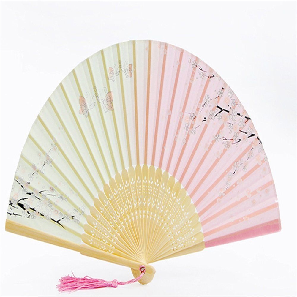 Minqing Top Arts & Crafts Co., Ltd. / ㈜Tree 루나픽스 선물용부채 한국소품 대나무 부채 (매화나비)