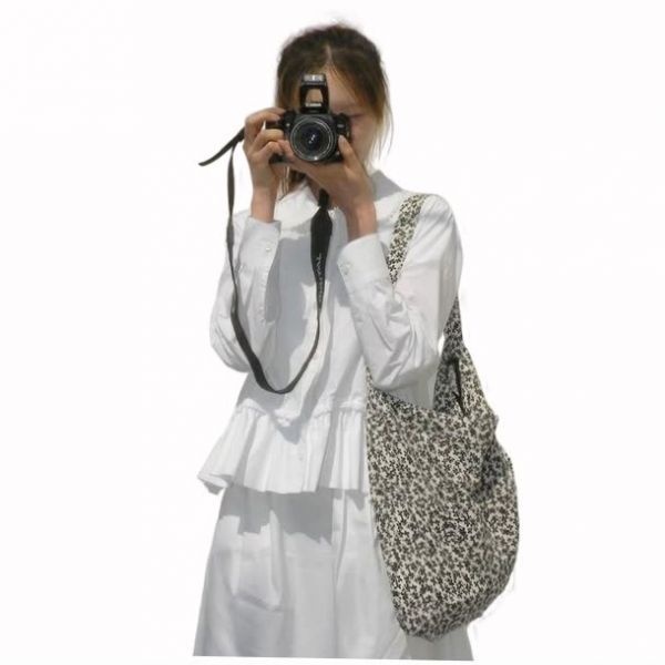 [매장정품] 마스마룰즈 Rabbit eco bag_black flower 3065846