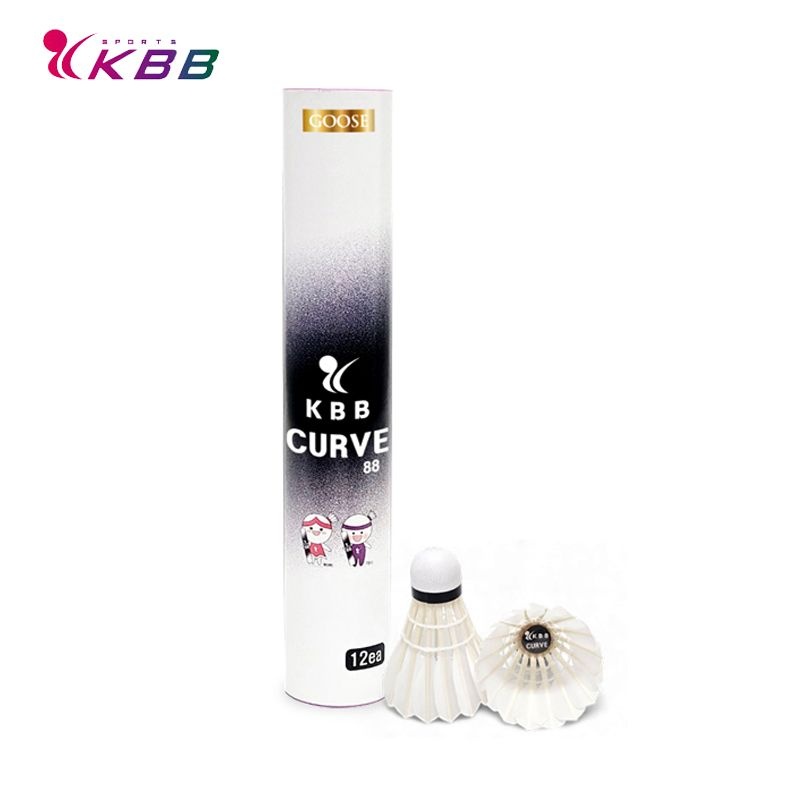 KBB스포츠 KBB 커브 88 셔틀콕 거위털 1타 12개입