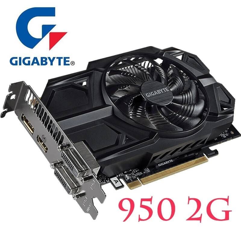 [해외] 기가 바이트 GTX 950 2GB 그래픽 카드 nVIDIA VGA 카드용 128Bit GDDR5 비디오 Geforce GTX950 HDMI 1050TI 750 Ti 950-2GB 중고