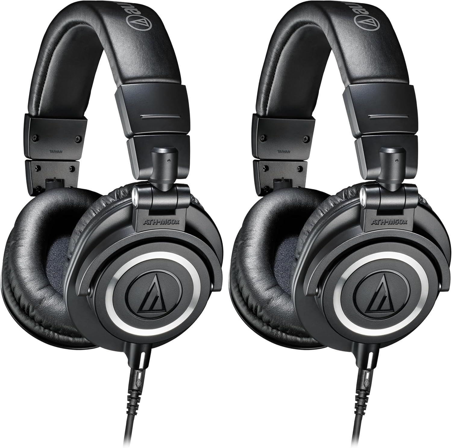 [해외] Audio-Technica ATH-M50X 프로페셔널 스튜디오 모니터 헤드폰, 블랙, 등급, 비평가들의 호평, 분리형 케이블 포함 |