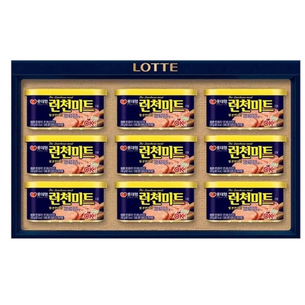 롯데푸드 로스팜 런천미트 8호 선물세트 쇼핑백 포함