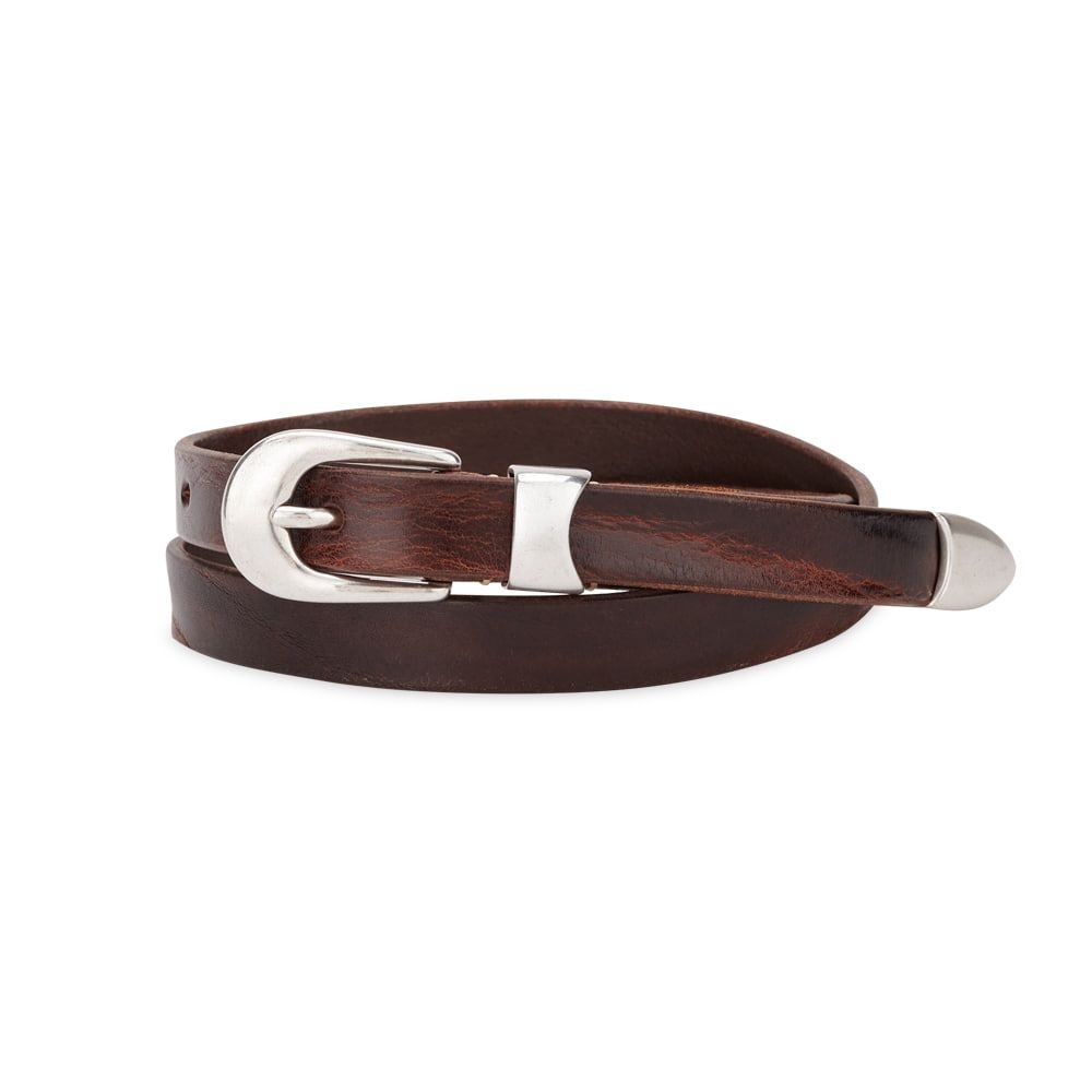 남성 2CM 브라운 벨트 A2208BBR BROWN LEATHER