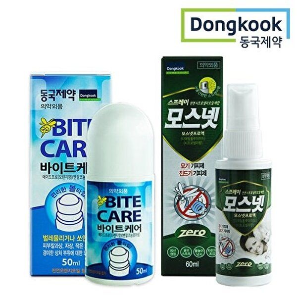 동국제약 [동국제약]동국제약 캠핑 해충방지세트 모스넷 모기기피제 스프레이+바이트케어 물파스
