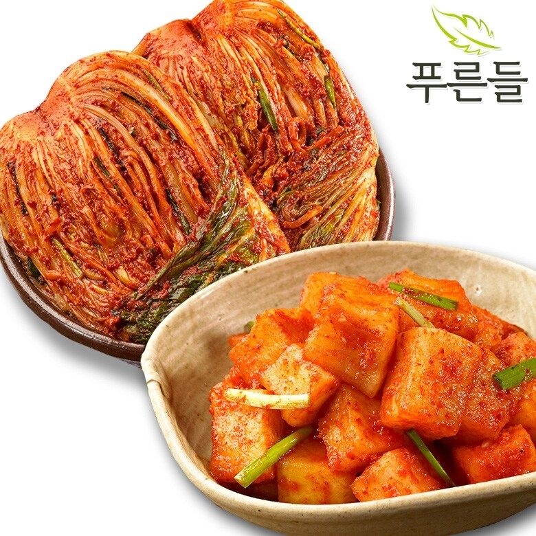 [푸른들] 양념한가득 남도식 포기김치 2kg + 깍두기 2kg