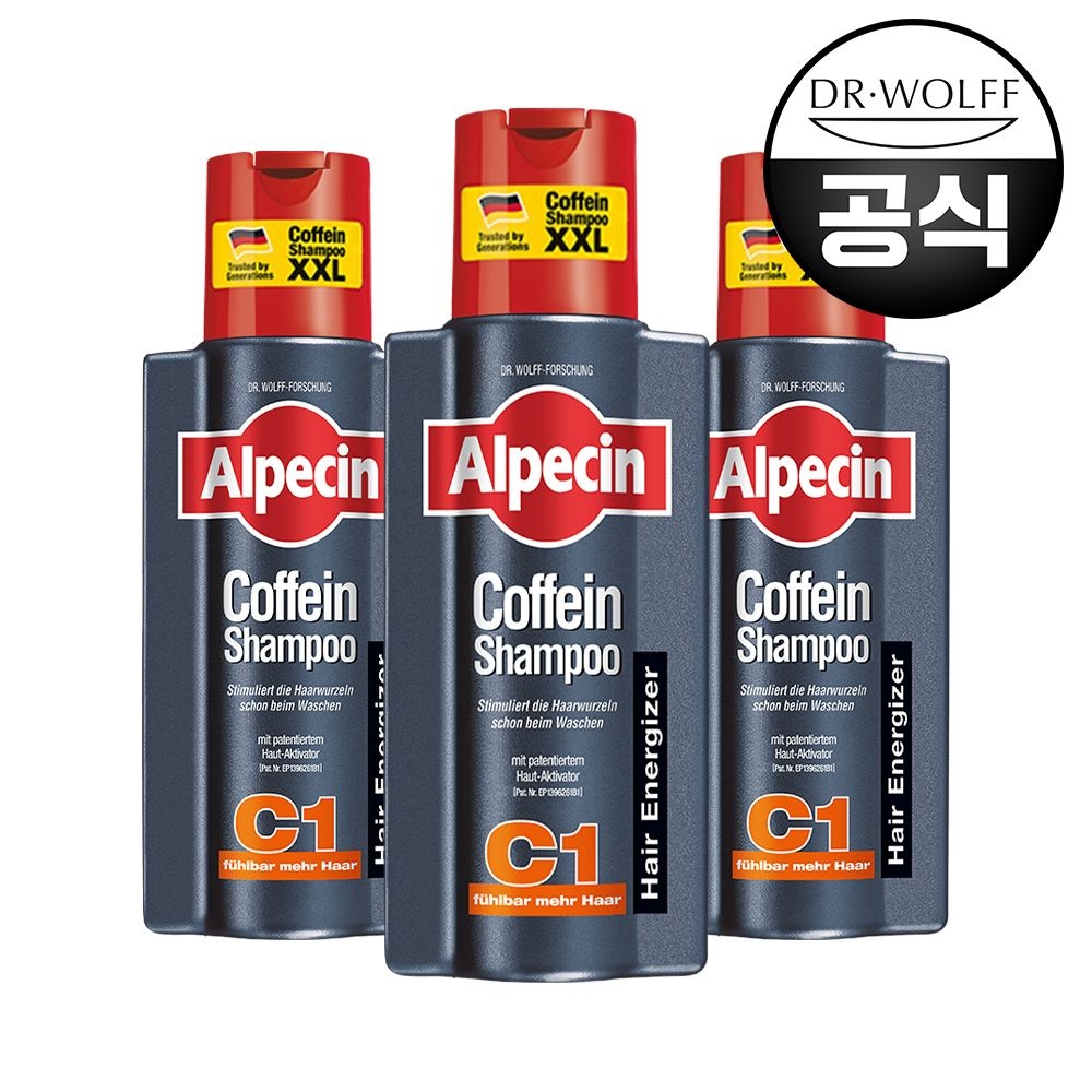 알페신 카페인 샴푸 C1 375ml 3개입