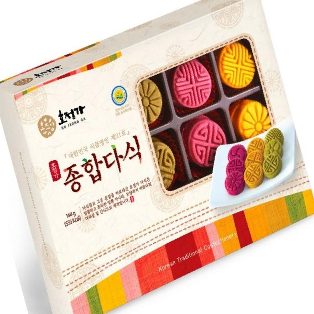 추석 명절 선물세트 144g 다식 간식 과자 식품 한국 전통 부모님 가족선물 기업 단체 답례품
