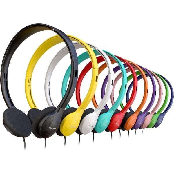 Redskypower [해외] 10 Pack Bulk Wired Headphones, On Ear with 3.5mm Jack, 4ft Tangle Free Cable, Comfortable Fit, Affordable and Cost Effective, Ideal for School Classro