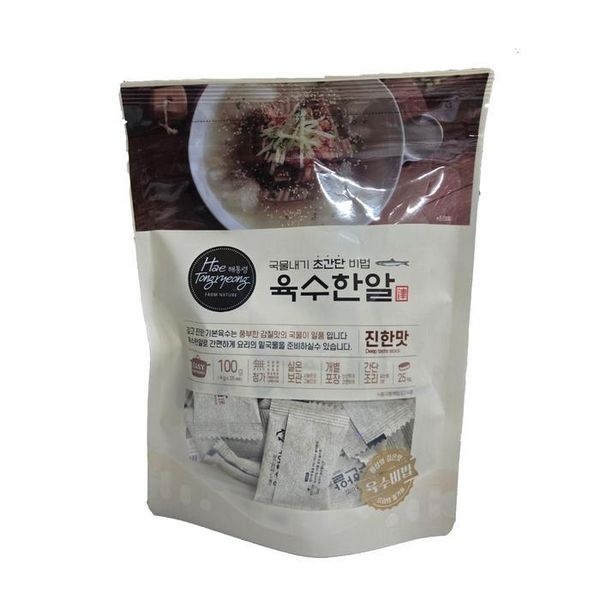 [자연정선] 해통령 육수한알 진한맛 100g  7개